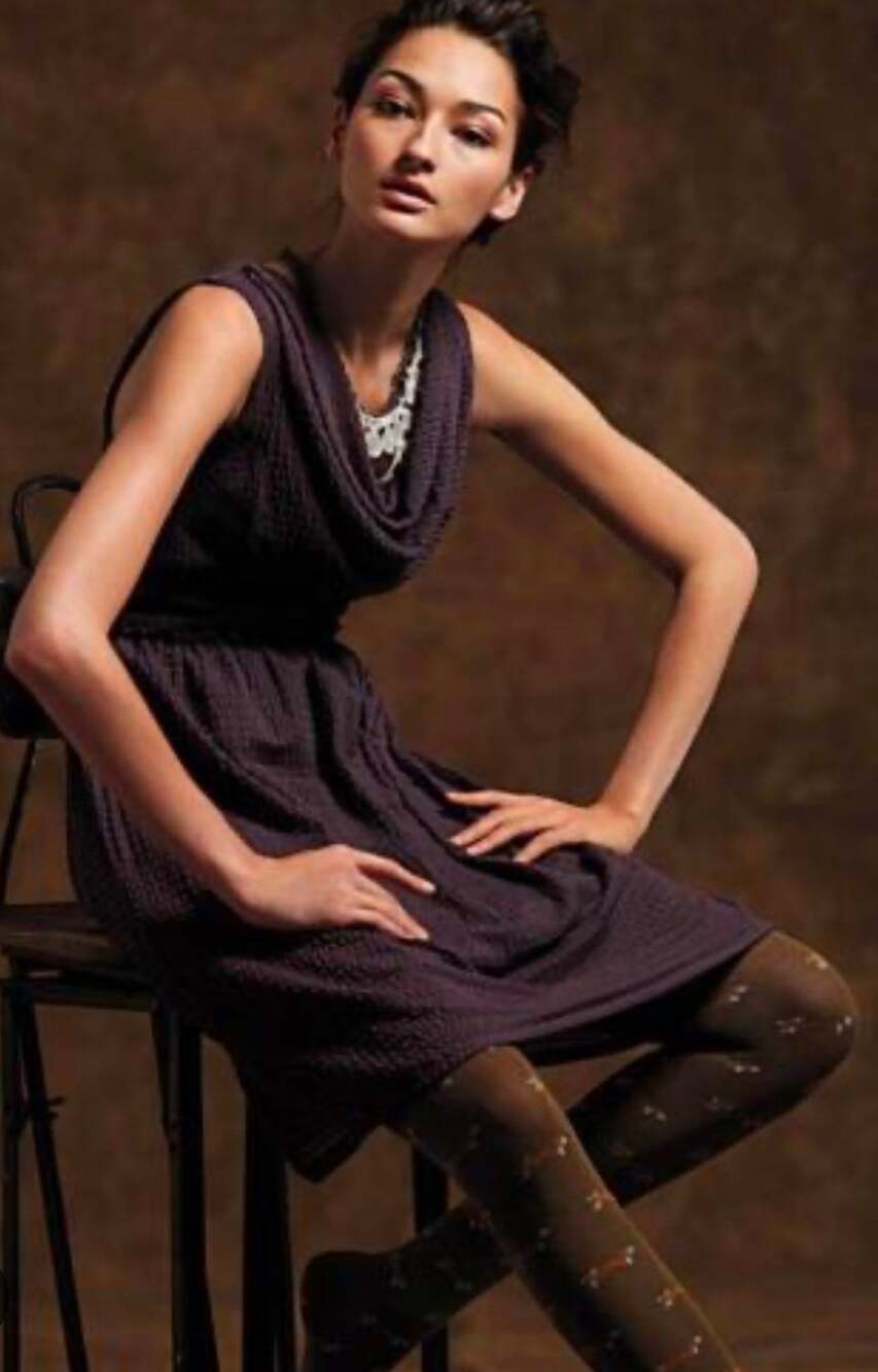 Ric Rac Textured Waffle Weave Dress Size XS Gray Stretch